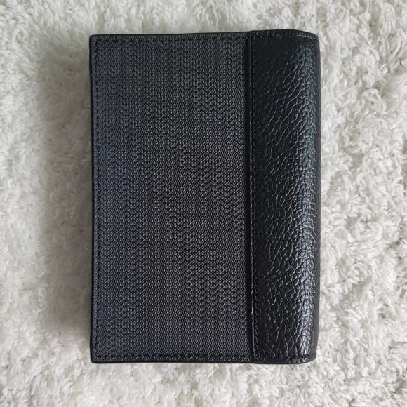 Dunhill Black Leather Bifold Card Case
